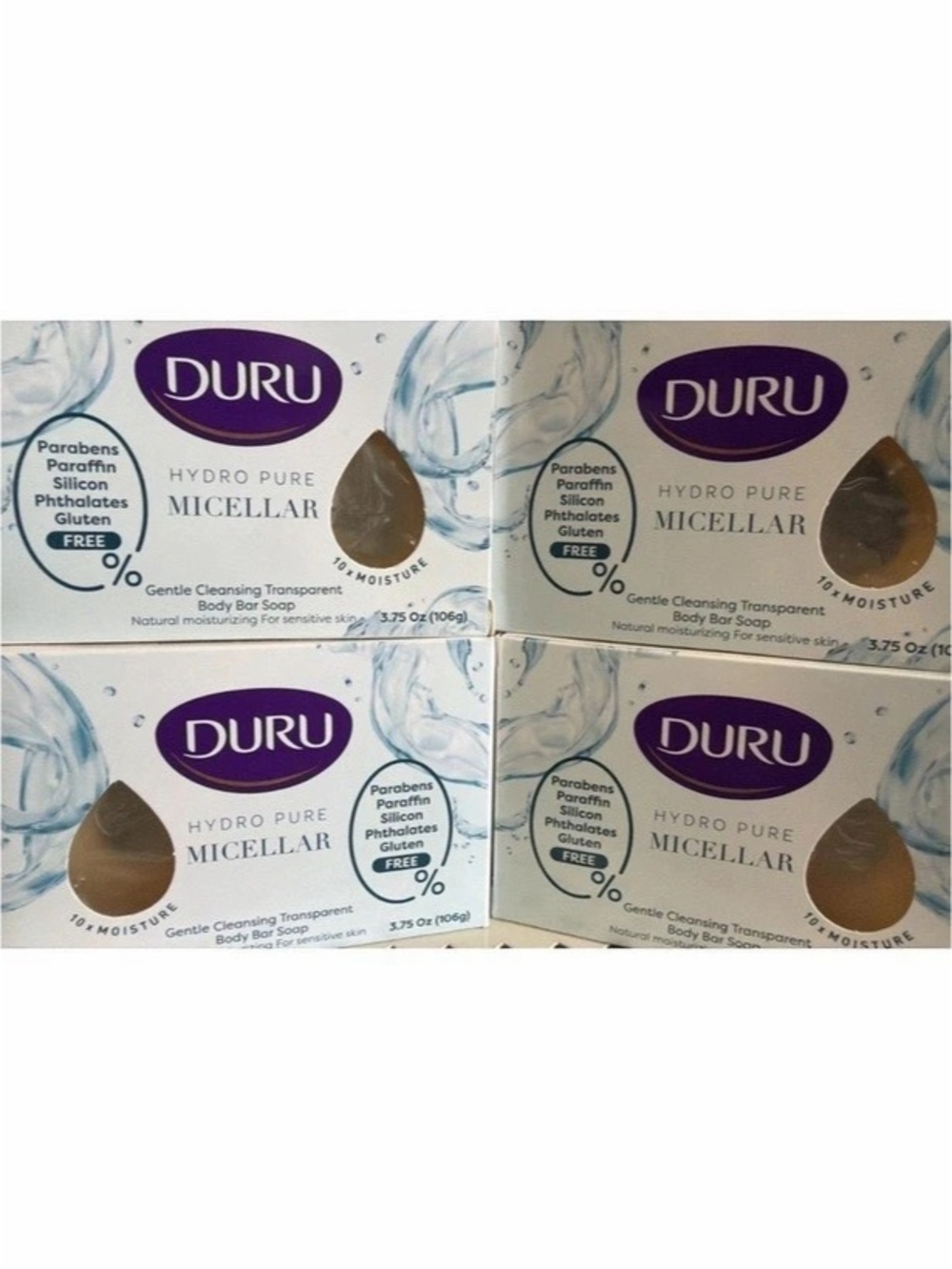 DURU Hydro Pure Micellar Makeup Remover cleansing bars (4)